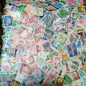使用済み日本普通切手各種5000枚以上オフペーパー