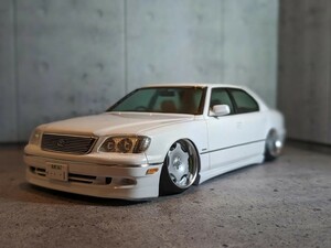 1/24 アオシマ トヨタ 20セルシオ 後期 オートクチュール エアロ VIPCAR カスタム 完成品