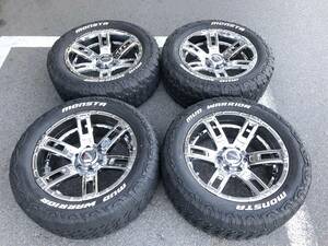 中古品 20インチ エムクライム オリジナル 275/55R20 モンスタ タイヤ４本セット★ハイラックスサーフ18系など