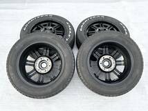 ★良品 送料込★即決 B-MUDX タイヤ ホイール マットブラック 17×6.5J 6穴 139.7 +38 215/60R17 19年製 ハイエース 200系 黒 5871_画像5