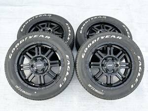 ★良品 送料込★即決 B-MUDX タイヤ ホイール マットブラック 17×6.5J 6穴 139.7 +38 215/60R17 19年製 ハイエース 200系 黒 5871