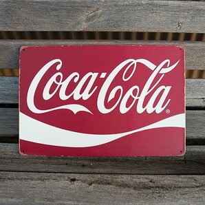 【ブリキ看板】コカコーラ coca cola インテリア ガレージ レトロ風 インテリア 店舗 カフェ 壁飾り 30cm×20㎝（送料無料！）の画像2