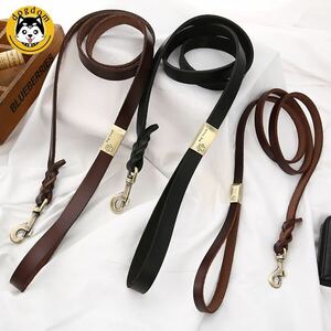  leather product high class Lead dog Lead large dog Lead medium sized dog Lead small size dog Lead M size 