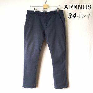 AFENDS アフェンズ スラックス チノパン ストレッチ 34インチ XL ブルーグレー オーストラリア サーフ サーフィン