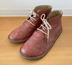  Camper CAMPER chukka boots 44 approximately 28-28.5cm red light brown group 