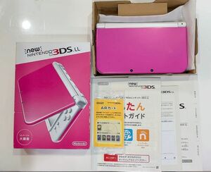 【美品】New ニンテンドー 3DS LL ピンク×ホワイト 本体 付属品有