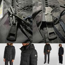 未使用・本物保証☆ MONCLER CLUNY クルーニー コヨーテファー ダウンジャケット TG2 ブラック色 黒色 Lサイズ_画像8