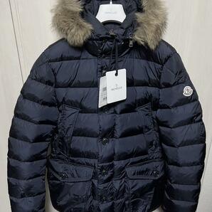 新品・本物保証☆ MONCLER CLUNY クルーニー コヨーテファー ダウンジャケット TG1 ネイビー色