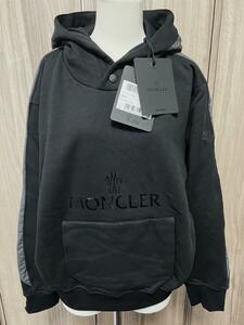 新品・本物保証☆MONCLER HoodieSweater パーカー XSサイズ ブラック色 黒色 定価9万円 レディースモデル