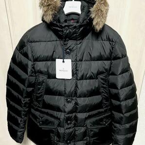 未使用・本物保証☆ MONCLER CLUNY クルーニー コヨーテファー ダウンジャケット TG2 ブラック色 黒色 Lサイズ