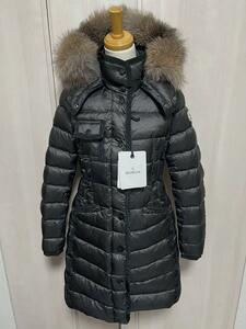 未使用・本物保証☆MONCLER HERMIFUR エルミファー フォックスファー ダウンジャケット TG4 ブラック色