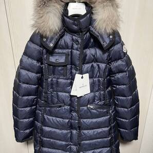 未使用・本物保証☆MONCLER HERMIFUR エルミファー フォックスファー ダウンジャケット TG0 ネイビー色 紺色