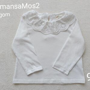 【出品5/6まで】Samansa Mos2 Lagom ＊レース襟カットソー＊95