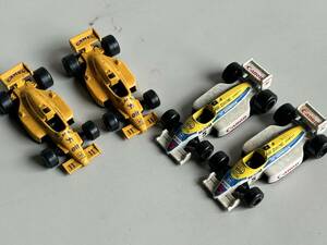 ④j◆tomica トミカ◆ミニカー LOTUS HONDA 991 ロータスホンダ+HONDA WILLAMS FW11B 4点 F1 レーシングカー ミニカー 