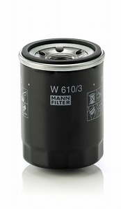 W610/3 FIAT　優良品 MANN-FILTER　オイルフィルター FIAT/500 1.2L・1.4L車用 OE番号：46544820/46751179