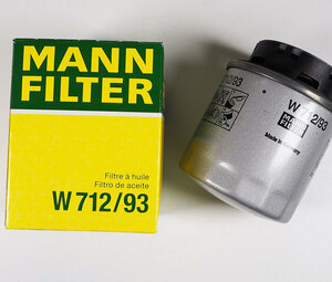 MANN-FILTER マンフィルターオイルエレメントVW Volkswagen フォルクスワーゲンOE番号：03C115561JW712/93