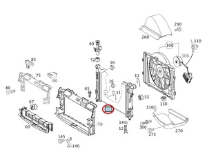 Mercedes-Benz（メルセデスベンツ） ラジエター 優良品 社外品 新品 Cクラス/Eクラス/GLCクラス Ｗ205/Ｗ213/Ｗ238 0995002203