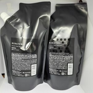 ハホニコ ケラテックス ファイバーシャンプー＆トリートメント レフィルセット（500ml＋400g）×1個