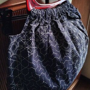 藍染刺し子柄トートBAG ☆SALE