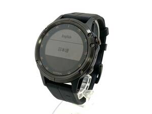 GARMIN/ガーミン FENIX 5 PLUS マルチスポーツ型 GPSウォッチ スマートウォッチ デジタル ブラック 腕時計 フェニックス (44708MT10)