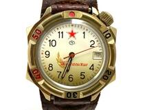 (UT)【ジャンク品】VOSTOK/ボストーク 旧ソ連軍 手巻き 7石 デイト ミリタリー メンズ腕時計 アンティーク (UT586)_画像2