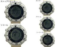 SEIKO/セイコー プロスペックス S802-00B0 SOLAR/ソーラー デジタル文字盤 ホワイト/白 メンズ腕時計 PROSPEX (46980MT10)_画像3