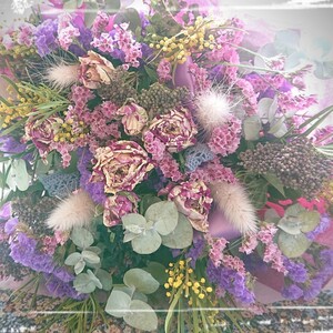 ☆マーブルローズ＊薔薇の花束＊ドライフラワー＊感謝sale￥１～☆