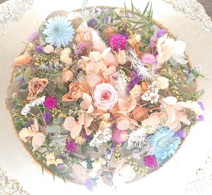 ☆Bouquet de minuit＊花材＊ヘッド＊詰合せ＊薔薇＊紫陽花＊色々＊リース ハーバリウムなどの作品づくりに＊感謝sale￥1～☆