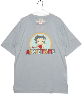 即決■★Betty Boop /ベティ・ブープ★■裾スリット BIGTシャツ/SIZE=F