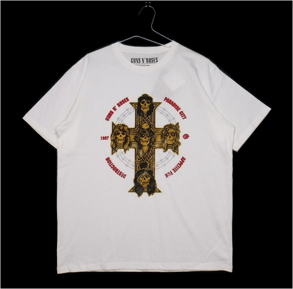 即決■★ガンズ・アンド・ローゼズ Guns N' Roses★■Tシャツ：SIZE=L