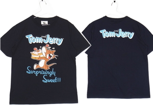 即決■★Tom and Jerry トムとジェリー★■Tシャツ/ネイビー:SIZEL