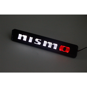 国内発送★ NISMO ニスモ LED ロゴ エンブレム グリル バッジ カスタマイズ ドレスアップ 日産 NISSAN レーシング チューニング スポーツ