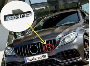 ネコポス送料無料 メルセデスベンツ AMG パナメリカーナグリルエンブレム W463W205W204W203W202W209W208W213W212W211W210W223W222W221