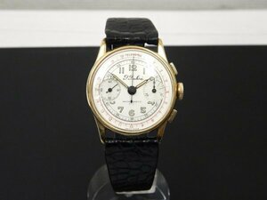 6035 希少売切り☆ ポールビューレ クロノグラフ アンチマグネティック 18K Paul Buhre Chronograph ANTIMAGNETIC 手巻き メンズ 腕時計