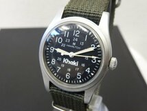 6067 美品売切り☆ ハミルトン カーキ 921980 33ｍｍ ブラック HAMILTON Khaki 手巻き メンズ 腕時計_画像1