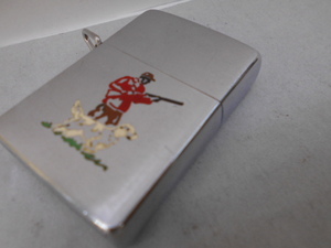 ビンテージ Zippo スポーツシリーズ ハンターとドック 5バレル　三角環 中古品 　1955年製　　同年代インナー付　VGコンディション 