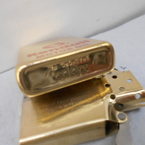 ビンテージ Zippo ゴールドエレガンス Kendall MOTOR OIL 中古品  1980年製 同年代インナー付 EXコンディション 目立つ傷はありませんの画像7