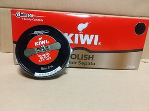 KIWI SHOE POLISH BLACK black shoes . wax 45ml t