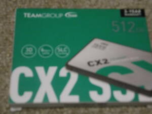 【送料180円】TEAMGROUP CX2 512GB SSD　