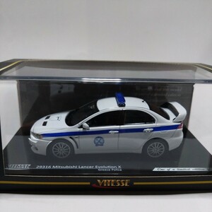 ビテス1/43三菱ランサーエボリューションⅩギリシャ警察