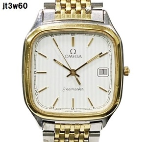 JT3w60 OMEGA Seamaster 腕時計 クオーツ 現在不動 60サイズ