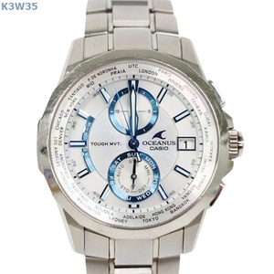 K3W35 腕時計 CASIO カシオ OCERANUS OCW-S2000 クォーツ 不動 リューズ機能× 60サイズ