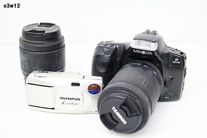 O3w12 カメラ等おまとめ MINOLTA OLYMPUS TAMRON カメラ レンズ 動作未確認 60サイズ