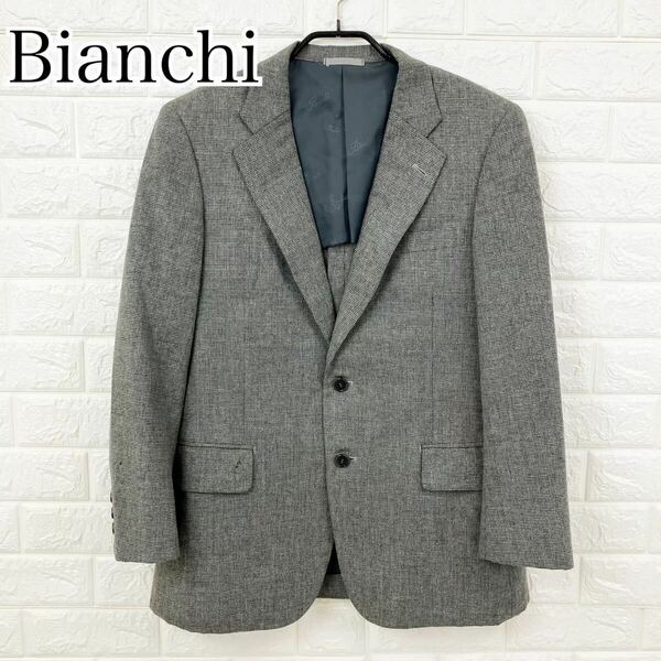 Bianchi　ビアンキ テーラードジャケット グレー M 【冬物セール】送料無料