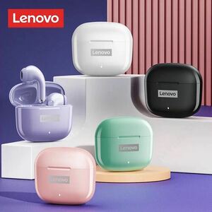 ☆リーズナブル/Lenovo/thinkplus (LP40 pro)ワイヤレスイヤホン/BluetoothV5.3/HD通話/白