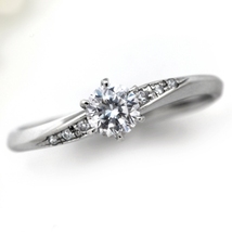 婚約指輪 安い ダイヤモンド リング 0.5カラット プラチナ 鑑定書付 0.507ct Dカラー VVS1クラス 3EXカット H&C CGL_画像1