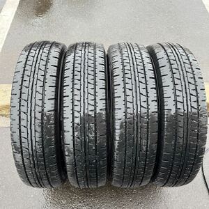 195/80R15 LT ダンロップ VAN01 中古夏タイヤ4本セット:22000円