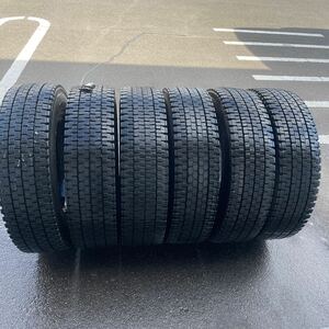 225/80R17.5 中古地山　ダンロップ　激安美品　　6本セット：24400円