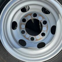 鉄ホイールセット　205/85R16 DUNLOP, LT5 　日野、ダイナ用　16×5.5J ６穴 激安美品　6本セット：100000円_画像5