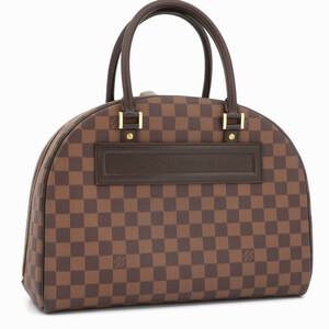 ルイヴィトン LOUIS VUITTON ダミエ ノリータ ハンドバッグ ボストンバッグ エベヌ ブラウン レザー メンズ レディース N41455